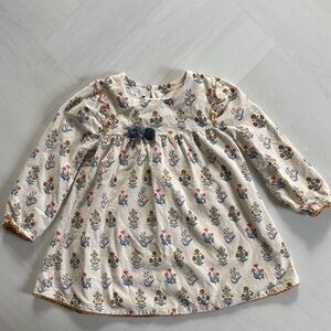 Floral Long Sleeve Dress with Bow size 4 Mudpie